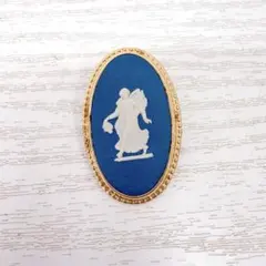WEDG WOOD ウェッジウッド ブローチ ジャスパー ゴールド系のサムネイル