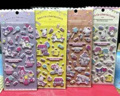 サンリオキャラクターズ マシュマロシール 4枚セット中国限定ライセンス 正規品