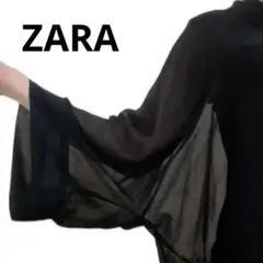 ZARA WOMAN シアー　プルオーバー　ブラウス　カットソー　シフォン透けのサムネイル