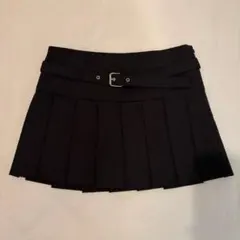 ZARA プリーツ　チェック　スカート ベルト付き