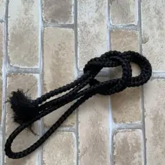 黒の編み込み 帯締め 結婚式 お稽古 小物