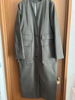 ランドワーズ　オリーブグリーン ロングコート　美品