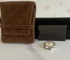 GUCCI　グッチ　Gロゴ　ブランデット　シルバーリング925 13号男女兼用