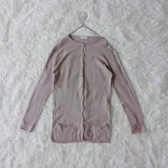 マーガレットハウエル カーディガン シルク.カシミヤ混 薄手