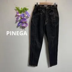 ピネガ ハイウエスト ジーンズ【M】テーパード スリム スキニー