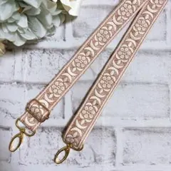 インド刺繍リボン　スマホショルダー　ショルダーベルト　バッグ　　NO3983