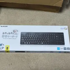 529》新品 エレコム 静音ワイヤレスキーボード【TK-FDM116SKTBK】