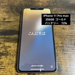 【おまけ付き】Apple iPhone 11 Pro max 256GB 72%