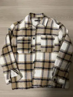 ZARA チェック柄ネルシャツ XLサイズ