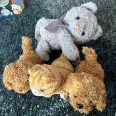 (まとめ売り)any FAM ぬいぐるみバッグ 動く犬、猫のおもちゃ、シルバニア