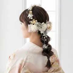 花冠　成人式　髪飾り　ヘッドパーツ　カチューシャ　着物　振袖　前撮り　卒業式