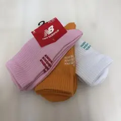 新品 しまむらrumi ニューバランス ソックス 靴下 3足セット 限定②