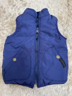 ネイビー ダウンベスト リバーシブル