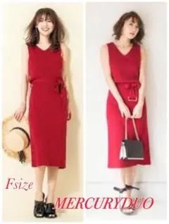MERCURYDUO ニットワンピース ボルドー