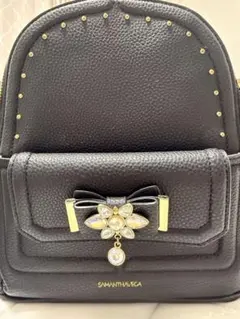 サマンサベガ リュック 黒 小