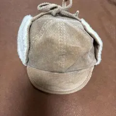 COMME CA ISM コーデュロイ耳あてキャップ 46cm