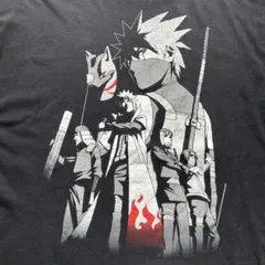 希少 ナルトNARUTO オフィシャル 暗部 カカシ グラフィックTシャツ