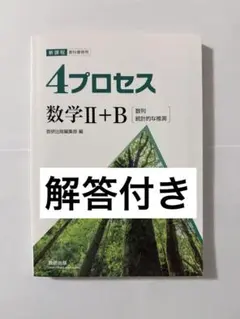 4プロセス数学II+B 解答編付き (数研出版)