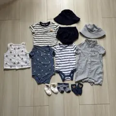 GAP ほぼ未使用 ベビー春服セット 6-12 months 帽子　靴下　ベスト