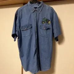 HARTLAND OUTFITTERS デニムブルー 半袖シャツ XL