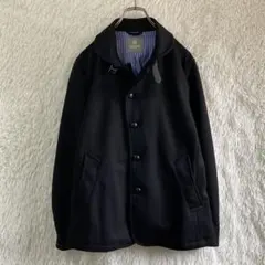 美品✨nano universe ナノユニバース　丸襟　カジュアルジャケット　黒