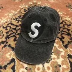 【美品】Supreme S Logo cap シュプリーム Sロゴ キャップ 黒