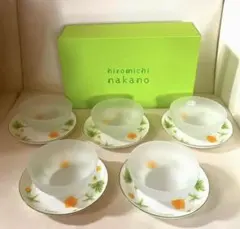 ナカノヒロミチ　ガラスデザート器　5点セット