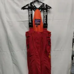 ellesse レッド スキーウェア サスペンダー付き、最終値下げ！