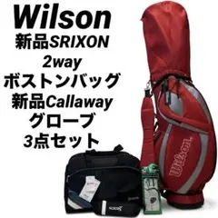 極美品　ウイルソン キャディバッグ 新品SRIXONバッグCallwayグローブのサムネイル