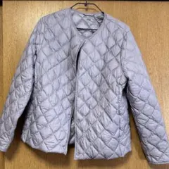 ユニクロ パフテックキルティングジャケット（ウォームパデッド） パープルXL