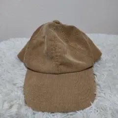 ベージュ コーデュロイ キャップ 調整可能