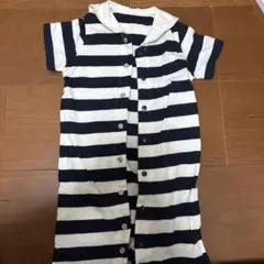 COMME CA ISM ボーダー ロンパース セーラー襟のサムネイル