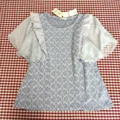 新品　axes femme アクシーズ レース切替半袖プルオーバーブラウスのサムネイル
