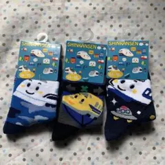 新品　サンリオ　新幹線デザイン靴下 キッズ靴下セット 14~19cm 3足セット
