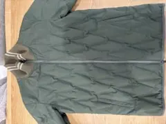 オリーブグリーン キルティングダウンジャケット