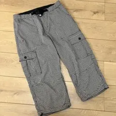 Columbia 七分丈パンツ M ギンガム 撥水 登山 キャンプ レディース