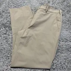 ユニクロ　UNIQLO 感動パンツ　コットンライク　ベージュ