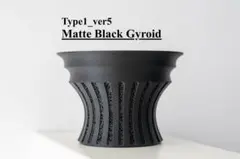【Matt Black/Gyroid】 アガベ・塊根用3dプリント鉢のサムネイル