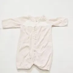 美品 西松屋 ベビードレス 60cm ピンク レース 退院着 記念撮影 新生児