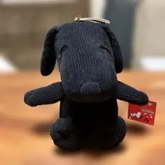 スヌーピー ぬいぐるみ 黒 コーデュロイ