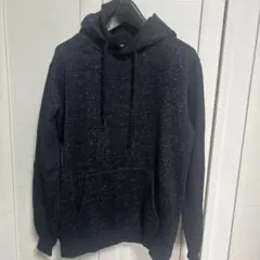 nano universe ダークブルー フード付きパーカー　裏起毛