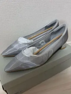green label relaxing ポインテッドチュール　フラットパンプスのサムネイル