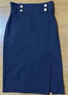 GREEN LABEL RELAXINGネイビー タイトスカート 36号