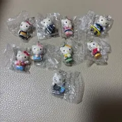 ハローキティ 8個セット カバヤ ストラップ 人形 平成レトロ サンリオ