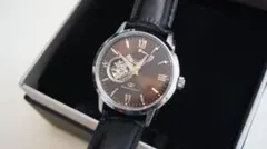 ORIENT STAR 自動巻き 腕時計 ブラウン文字盤