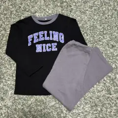 裏起毛　パジャマ　ルームウェア　上下セット　140cm