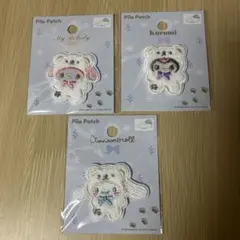 サンリオ　パイルワッペン　マイメロディ　クロミ　シナモロール　着ぐるみ　シール