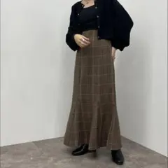 apres jour mignon アソートチェックマーメイドスカート　　Mのサムネイル