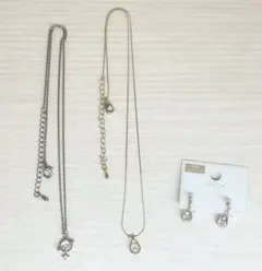 ネックレス  イヤリング lattice ラティス 3点セット