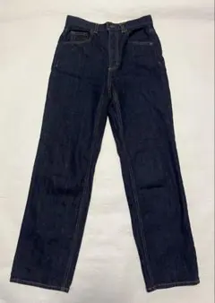 【美品】　ダークブルー ストレートデニム ハイウエスト